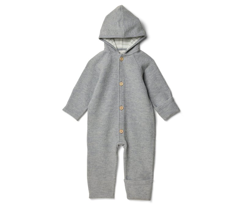 Tchibo - Baby-Walkoverall mit Merinowolle - Baby - Gr. 74/80 - mintgrün