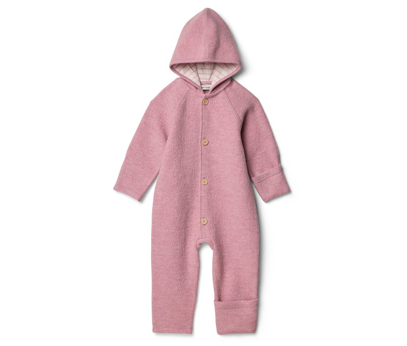 Tchibo - Baby-Walkoverall mit Merinowolle - Mädchen - Gr. 98/104 - weiß
