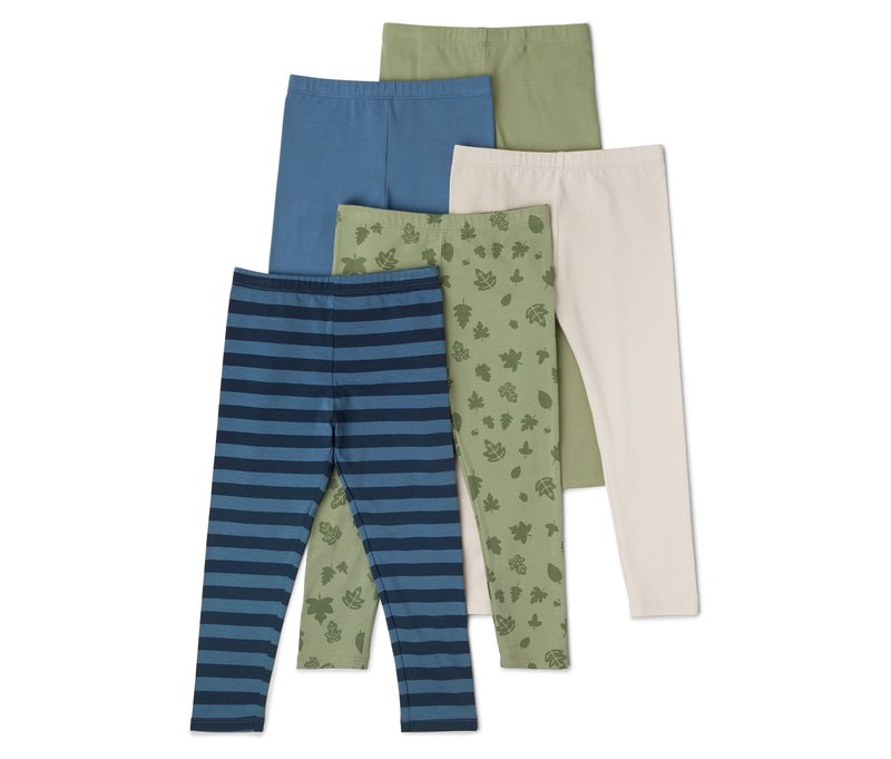 Tchibo - 5 Kinder-Leggings - Jungen - Gr. 122/128 - dunkelblau