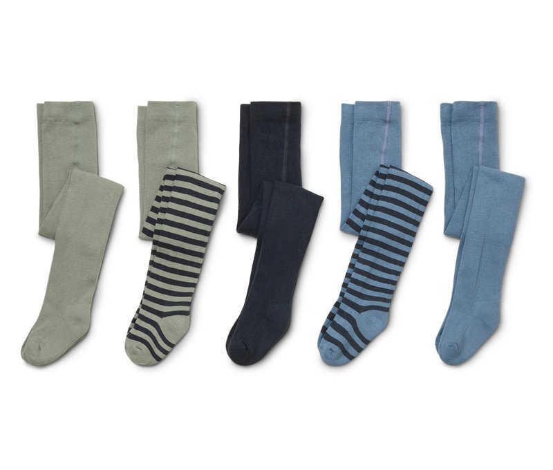 Tchibo - 5 Kinder-Strumpfhosen - Jungen - Gr. 110/116 - dunkelblau