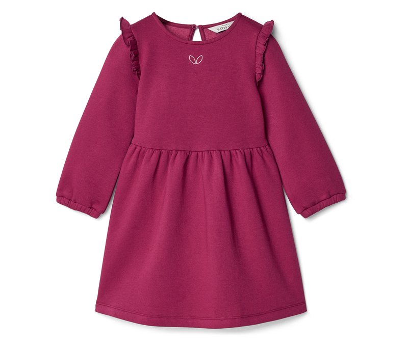 Tchibo - Kinder-Sweatkleid - Mädchen - Gr. 122/128 - dunkelrosa