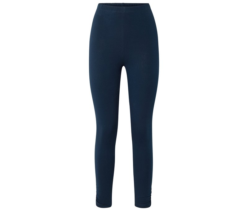 Tchibo - Leggings mit Raffungen - Damen - Gr. S - dunkelblau
