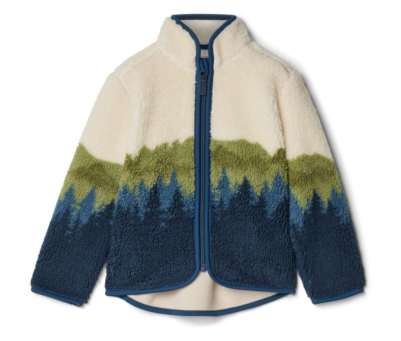 Tchibo - Kinder-Teddyjacke - Kinder - Gr. 98/104 - dunkelblau/print