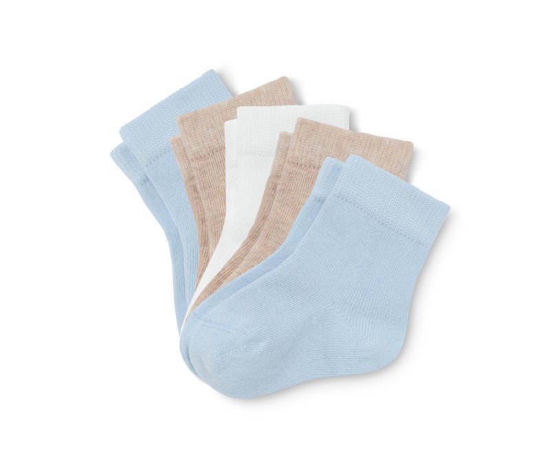 Tchibo - 5 Paar Babysocken - Baby - Gr. 13-15 - weiß