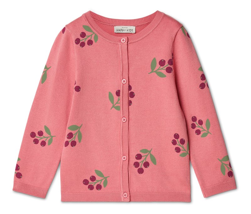 Tchibo - Kinder-Strickjacke - Baby - Gr. 50/56 - dunkelrosa