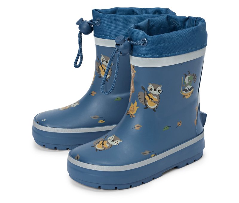 Tchibo - Kinder-Gummistiefel - Gr. 32-33 - blau/print