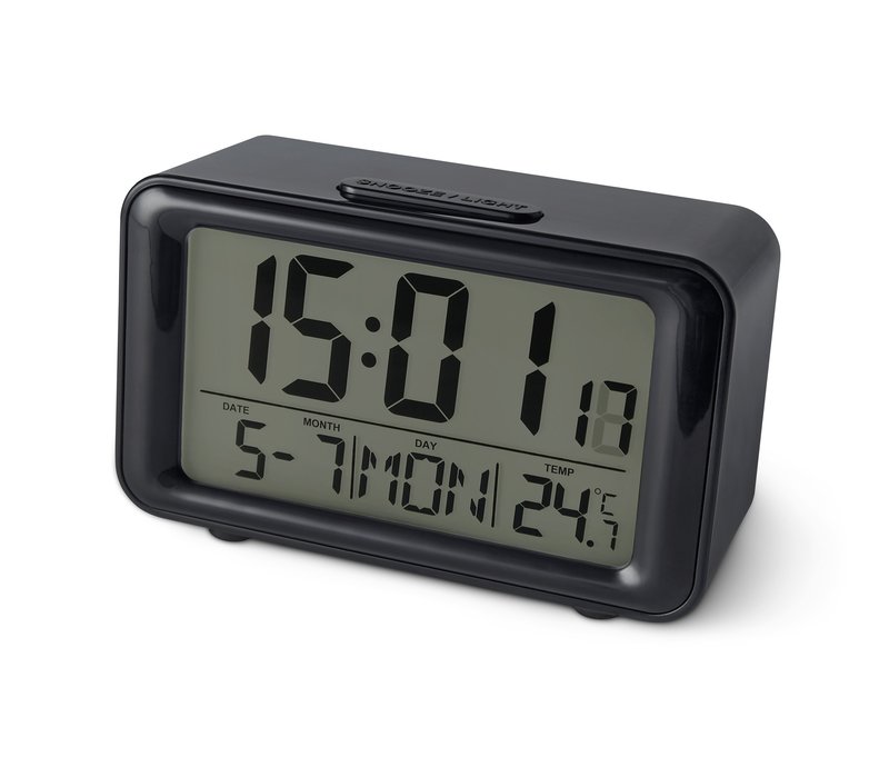 Tchibo - Digitaler LCD-Funkwecker - anthrazit