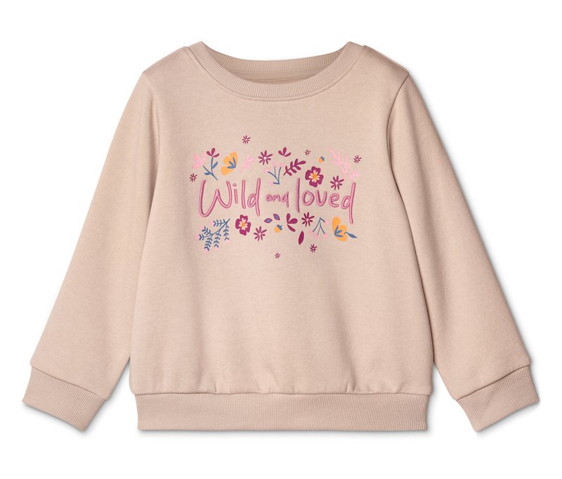 Tchibo - Kinder-Sweatshirt mit angerauter Innenseite - Baby - Gr. 74/80 - creme
