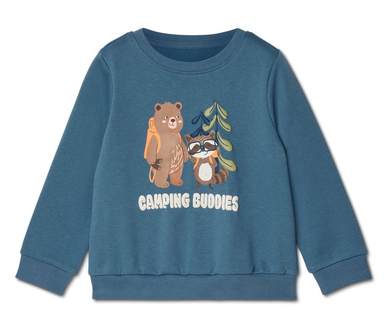 Tchibo - Kinder-Sweatshirt mit angerauter Innenseite - Baby - Gr. 62/68 - blau