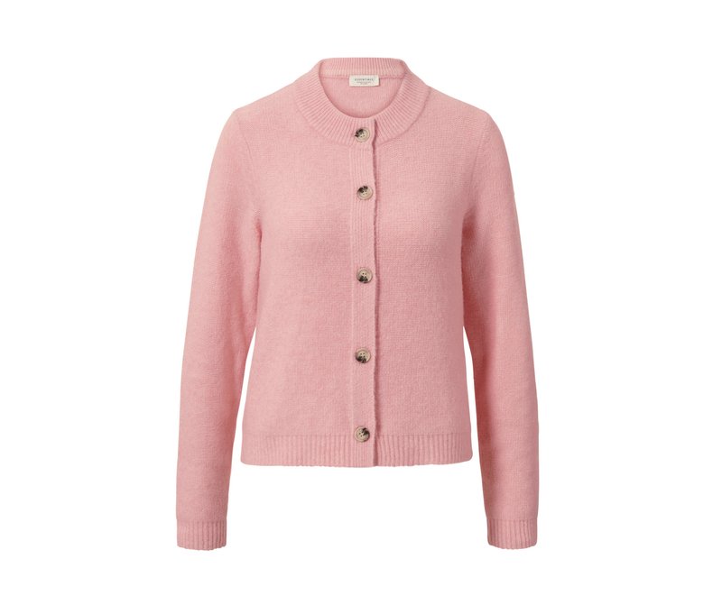 Tchibo - Strickcardigan mit Wolle - Damen - Gr. M - rosé