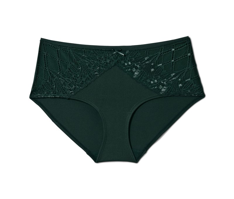 Tchibo - Midrise-Panty - Damen - Gr. M - dunkelgrün