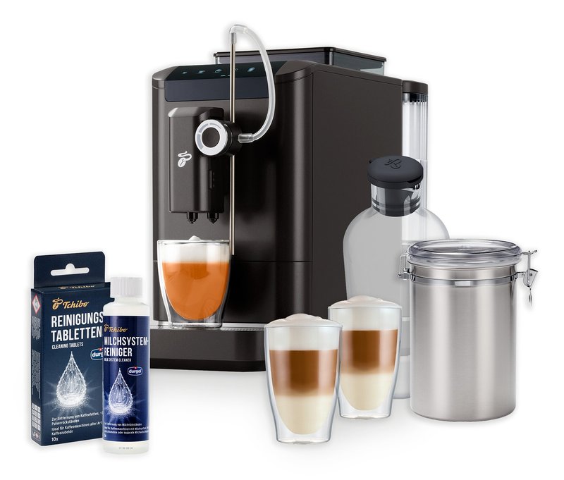 Tchibo - »Esperto2 Milk« Vollautomat Set All-in-One mit Karaffe - schwarz