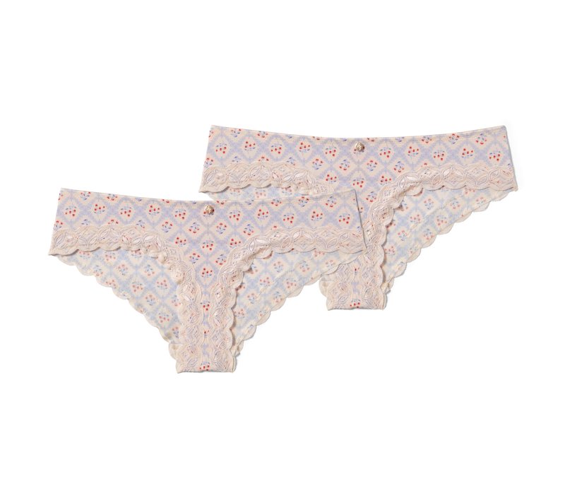 Tchibo - 2 Brazil-Slips - Damen - Gr. S - creme